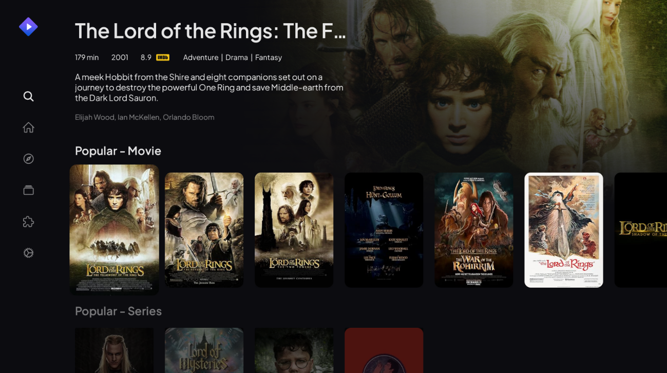Search results showing The Lord of the Rings: The Fellowship of the Ring with related titles